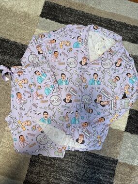 Kiki + Lulu Backstreet Boys BSB pajamas, lavender graphic print, size XL NWT!